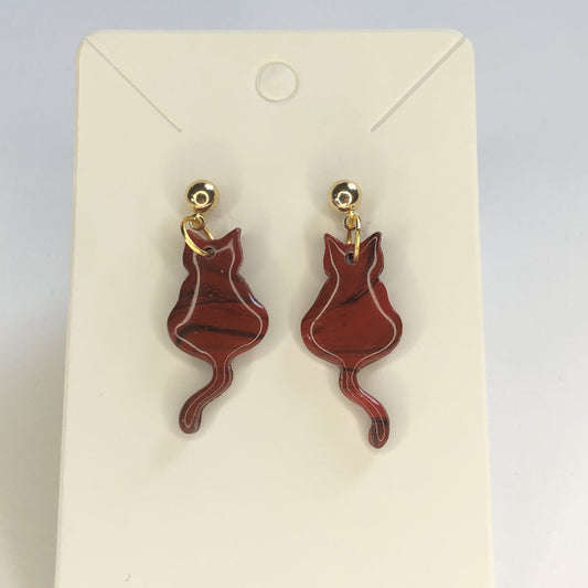 Boucles d'oreilles Chat