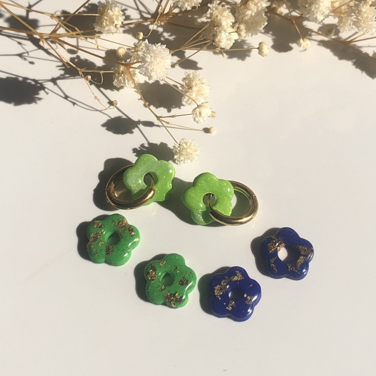 Pampilles Petites Fleurs Interchangeables pour Créoles