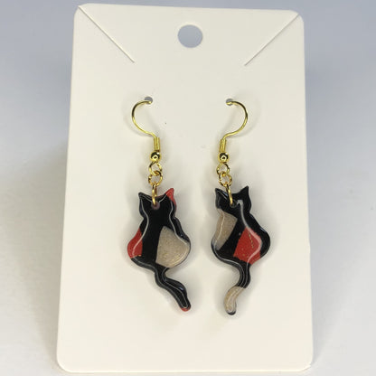 Boucles d'oreilles Chat