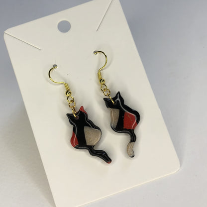 Boucles d'oreilles Chat
