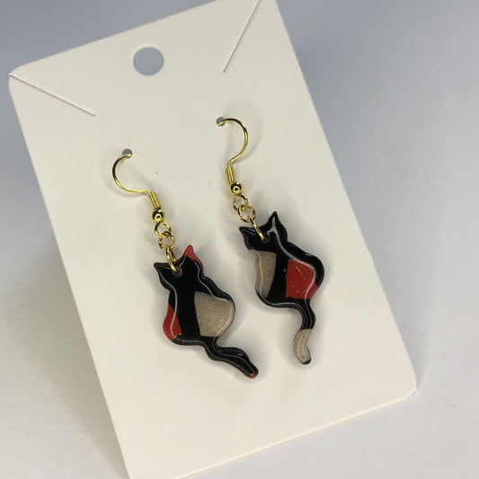 Boucles d'oreilles Chat