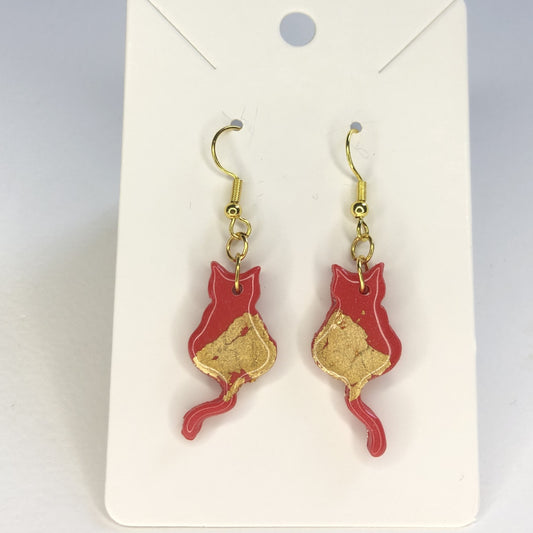 Boucles d'oreilles Chat