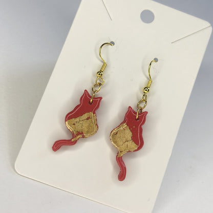 Boucles d'oreilles Chat