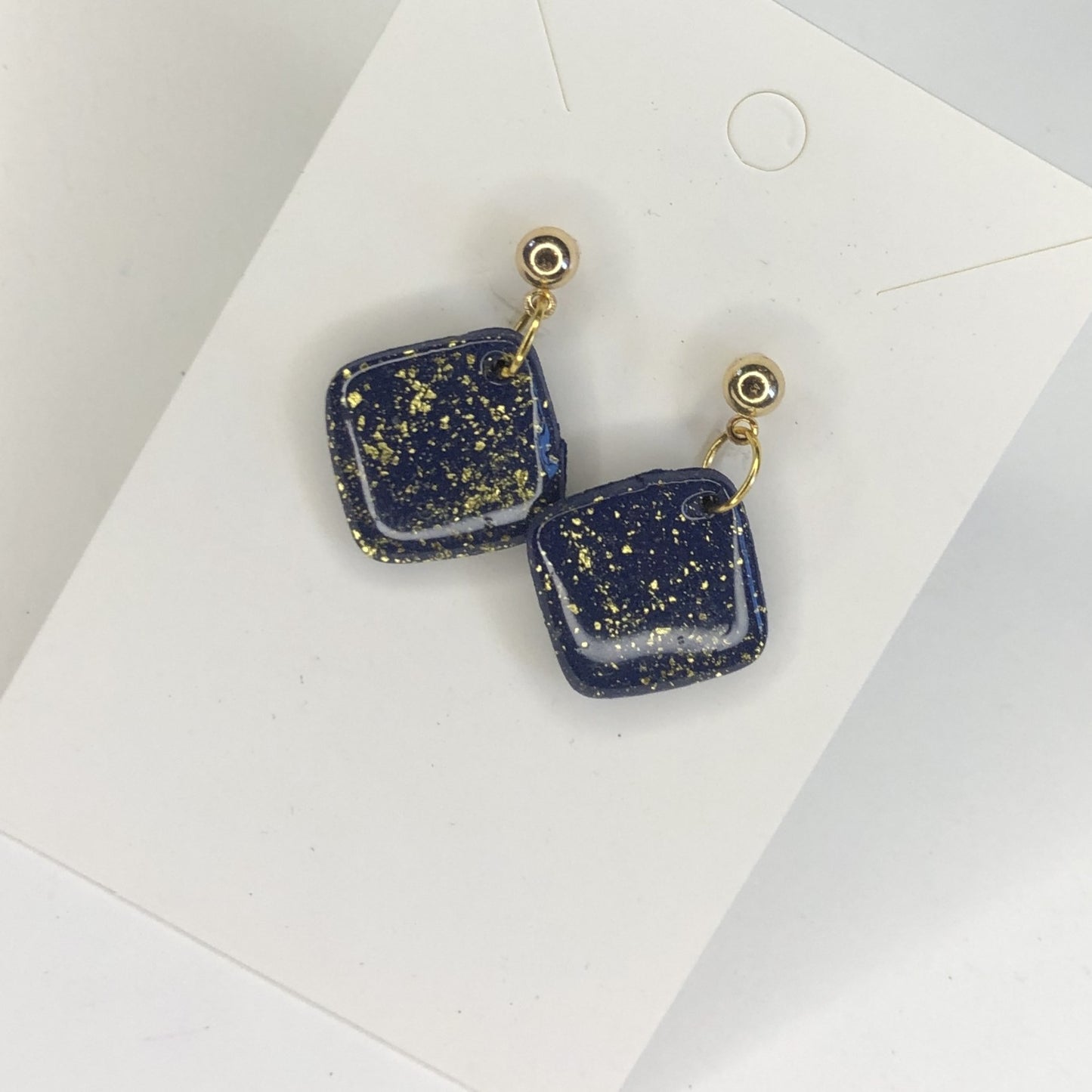 Boucles d'oreilles Carrées