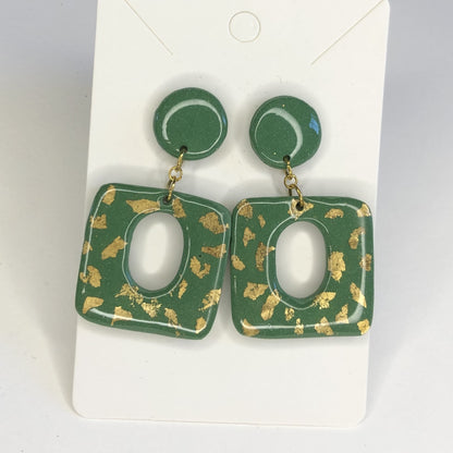 Boucles d'oreilles Carrées