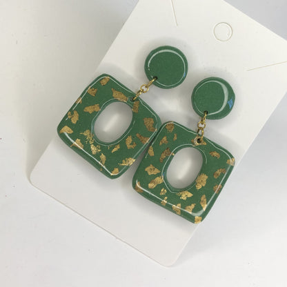 Boucles d'oreilles Carrées